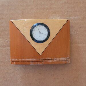 Primex 2-Tone Wood Clock "We never grow up; We only learn how to act in public"